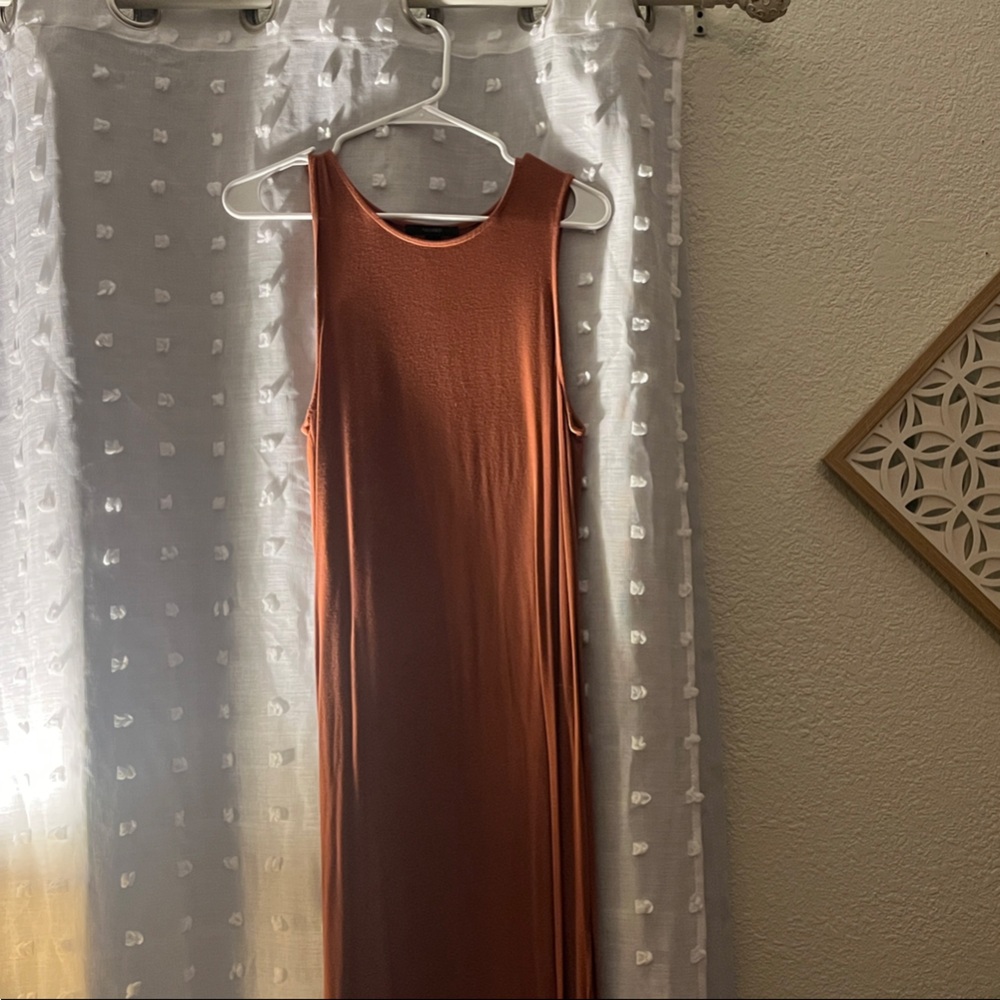 Forever 21 Terracotta Sleeveless Maxi Dress